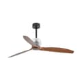 Miniatyrbild 1 av 4: Takfläkt - FARO - DECO FAN 33395D - 128 cm - 6 hastigheter - Mörkbrown trä, matt svart
