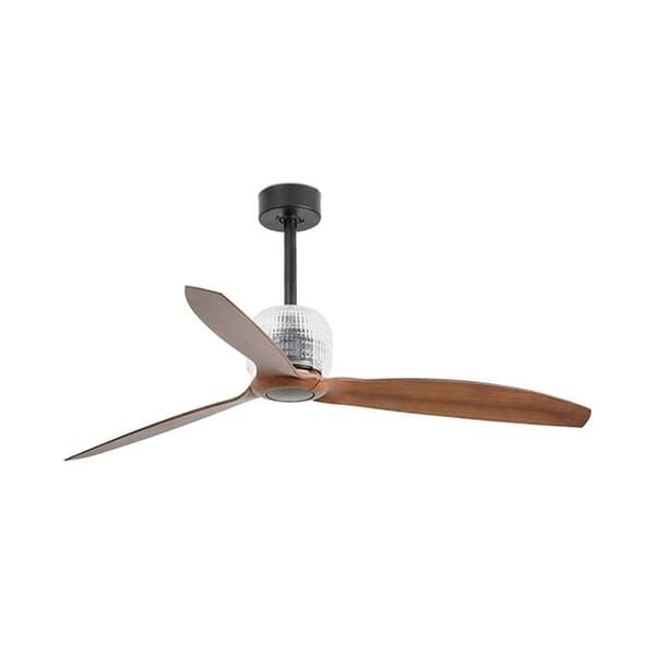 Takfläkt - FARO - DECO FAN 33395D - 128 cm - 6 hastigheter - Mörkbrown trä, matt svart
