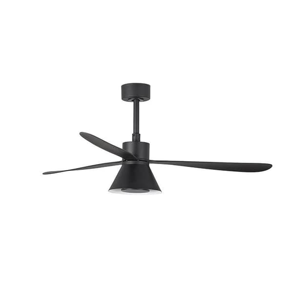Takfläkt med svart ljus Ø 132 cm AMELIA L CONE 33761-23