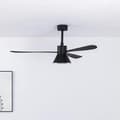 Miniatyrbild 1 av 4: Takfläkt med svart ljus Ø 132 cm AMELIA L CONE 33761-23