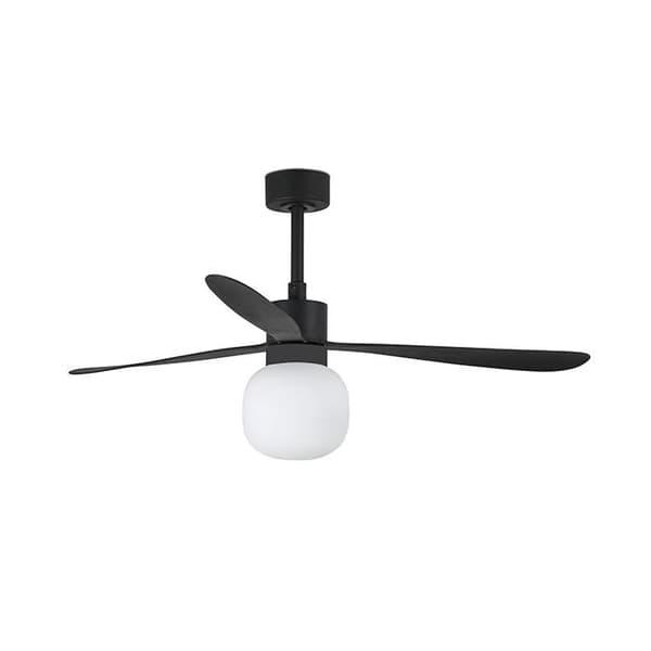Takfläkt med svart ljus Ø 132 cm AMELIA BALL LED 33761-26