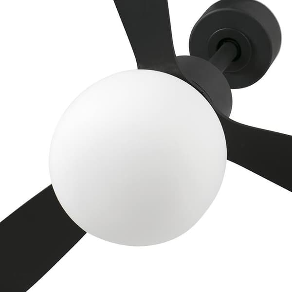 Takfläkt med svart ljus Ø 132 cm AMELIA BALL LED 33761-26