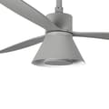 Miniatyrbild 4 av 4: Takfläkt med grå ljus Ø 132 cm AMELIA L CONE 33762-24