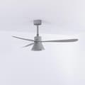 Miniatyrbild 1 av 4: Takfläkt med grå ljus Ø 132 cm AMELIA L CONE 33762-24