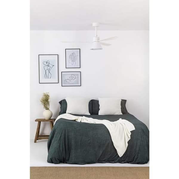 Takfläkt med vit belysning Ø 132 cm AMELIA L CONE 33760-22