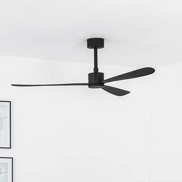 Svart takfläkt utan ljus Ø 132 cm AMELIA 33761
