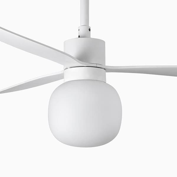 Fläkt med vit belysning Ø 132 cm AMELIA BALL LED 33760-25