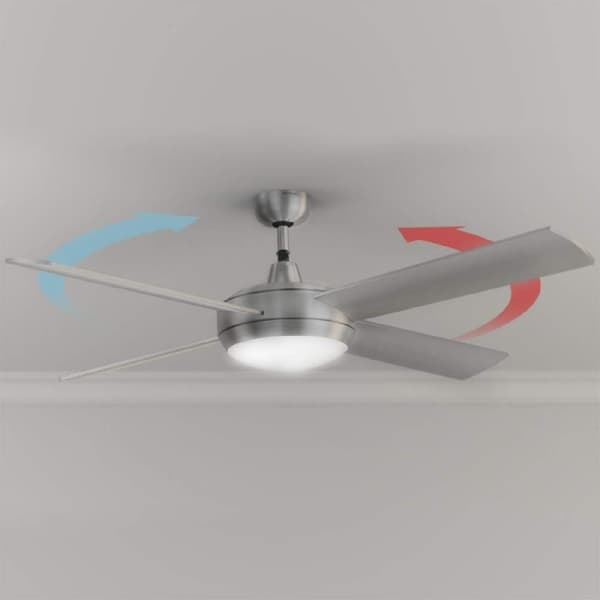Cecotec 52” ceiling fan with 4 blades, 60 W, LED lamp and summer/winter function.