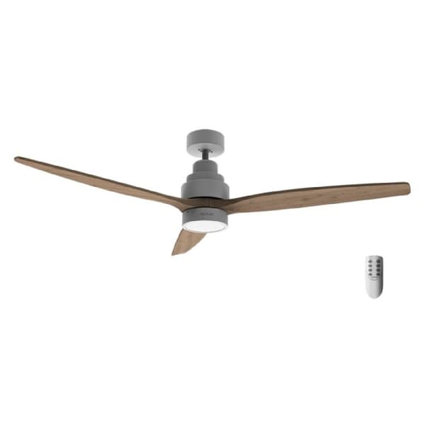 Cecotec 30 W and 52” ceiling fan with DC motor, LED light, remote control, 6 speed settings, timer and winter-summer mode.