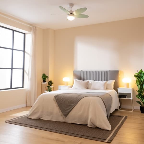 Cecotec 40-W and 42” ceiling fan with DC motor, LED light, remote control, timer, 6 speed settings and 5 reversible blades.