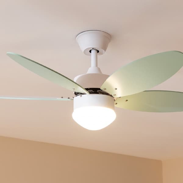 Cecotec 40-W and 42” ceiling fan with DC motor, LED light, remote control, timer, 6 speed settings and 5 reversible blades.