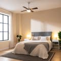 Miniatyrbild 4 av 5: Cecotec 55-W and 42” ceiling fan with LED light, remote control, timer, 3 speed settings, and 4 reversible blades.