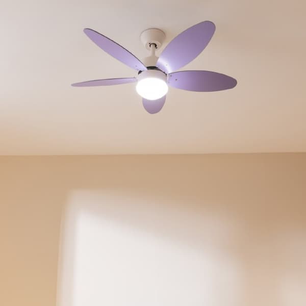 Cecotec 40-W and 42” ceiling fan with DC motor, LED light, remote control, timer, 6 speed settings and 5 reversible blades.