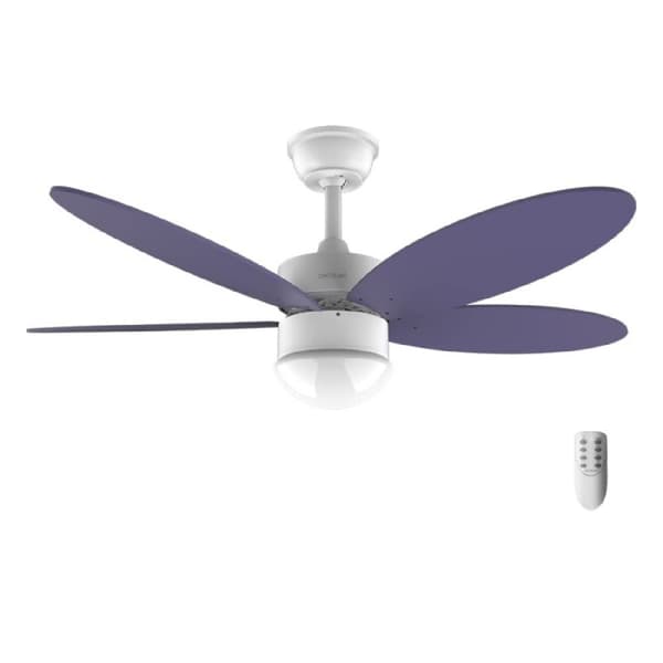 Cecotec 40-W and 42” ceiling fan with DC motor, LED light, remote control, timer, 6 speed settings and 5 reversible blades.