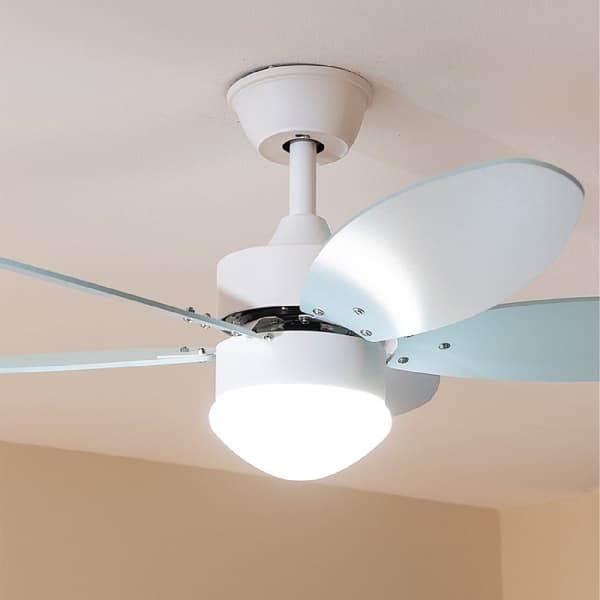 Cecotec 40-W and 42” ceiling fan with DC motor, LED light, remote control, timer, 6 speed settings and 5 reversible blades.