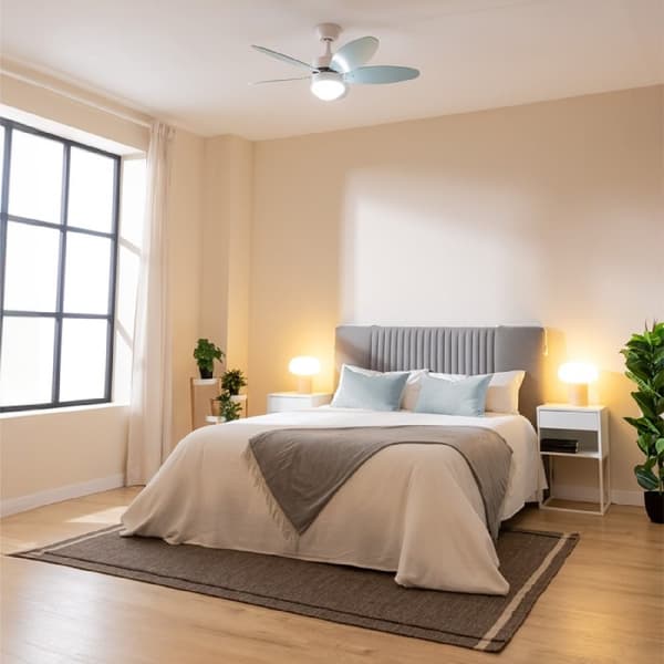 Cecotec 40-W and 42” ceiling fan with DC motor, LED light, remote control, timer, 6 speed settings and 5 reversible blades.