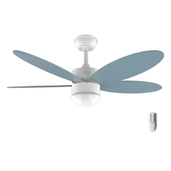 Cecotec 40-W and 42” ceiling fan with DC motor, LED light, remote control, timer, 6 speed settings and 5 reversible blades.