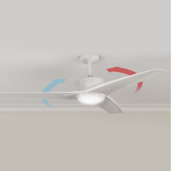 Cecotec 52” ceiling fan with 3 blades, 60 W, LED lamp, Summer/Winter function.