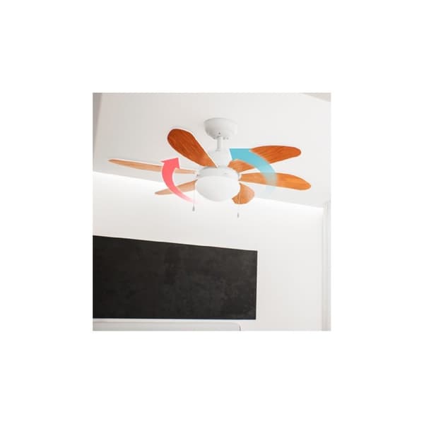 Cecotec 36” ceiling fan with 6 reversible blades, 50 W, summer/winter function.