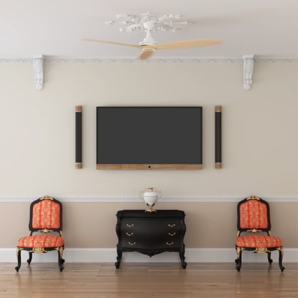 Cecotec 65 W and 52” ceiling fan with remote control, timer, winter-summer mode, 3 speed settings and 3 blades.