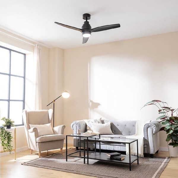 Cecotec 30 W and 52” ceiling fan with DC motor, LED light, remote control, 6 speed settings, timer and winter-summer mode.
