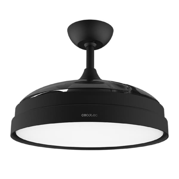 Cecotec Ceiling fan with retractable blades and white finish, LED light with 3 intensity levels and 42” diameter. 8h timer, winter - summer function,
