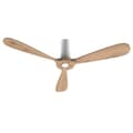 Miniatyrbild 2 av 5: Cecotec 40 W 52" ceiling fan with remote control, Wi-Fi, IP44 protection, 6 speeds, 3 blades, winter-summer mode, and timer up to 8 hours.