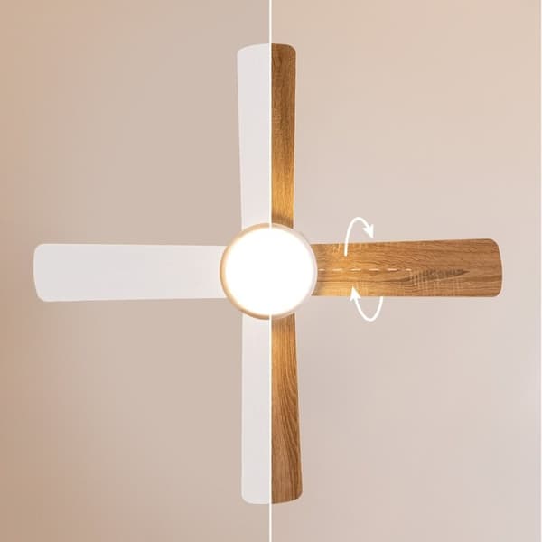 Cecotec 40-W and 42” ceiling fan with DC motor, LED light, remote control, timer, 6 speed settings and 4 reversible blades.