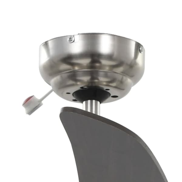 Koristeellinen kattotuuletin valolla 128 cm ruskea