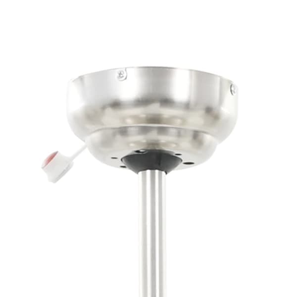 dekorativ loftventilator med lys 128 cm hvid