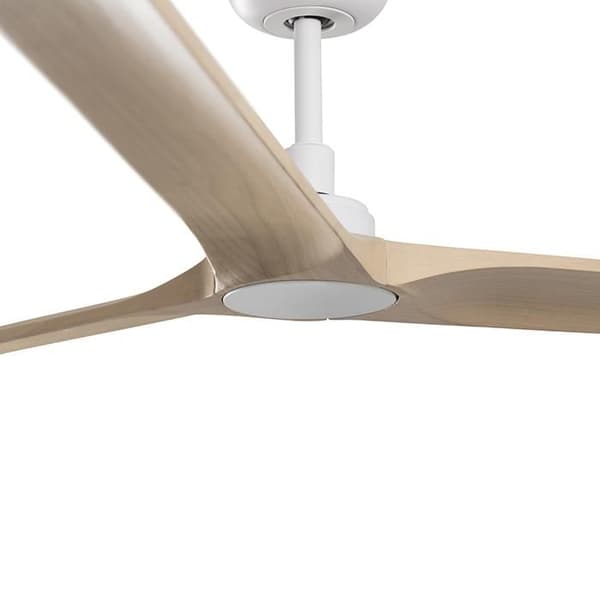 Takfläkt - FARO - Heywood - 3 blad - Stål och trä - Ø132cm Vit