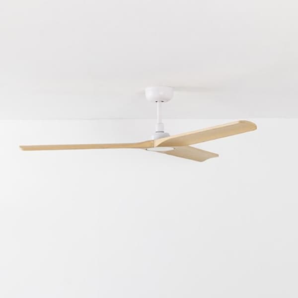 Takfläkt - FARO - Heywood - 3 blad - Stål och trä - Ø132cm Vit