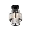 Miniatyrbild 1 av 2: Kristallhängande lampa, modern design, LED-belysning, Svart 1