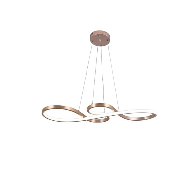 Hængende pendel lampe, nordisk design, LED indendørs belysning, guld L75cm 50W, kold hvid