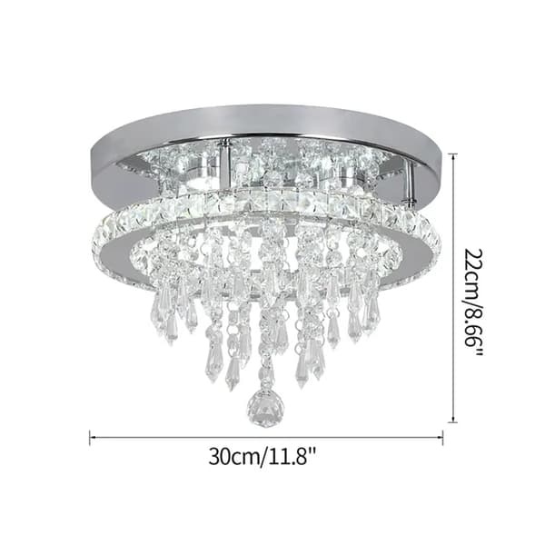Luksus Krystal Loftlampe, Smart LED Teknologi, Fjernbetjent Betjening, X30, Varm Hvid