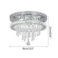 Miniatyrbillede 2 af 2: Luksus Krystal Loftlampe, Smart LED Teknologi, Fjernbetjent Betjening, X30, Varm Hvid