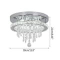 Miniatyrbild 2 av 2: Kristall Taklampa, Modern Design, LED Belysning, Dia12cm 16w, utbytbar