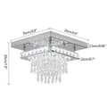 Miniatyrbild 2 av 2: Kristall Taklampa, Modern Design, LED Belysning, Dia12cm 16w, utbytbar