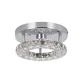 Miniatyrbillede 1 af 2: Krystal loftlampe, moderne design, LED-belysning, Dia12cm 16w, udskiftelig