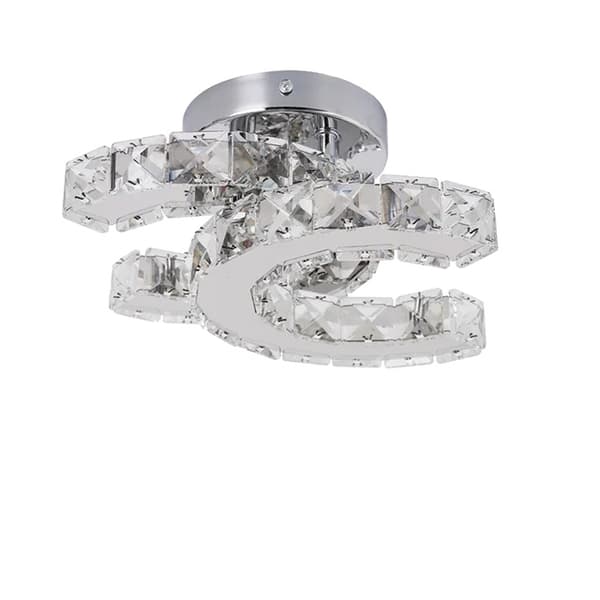 Kristall Taklampa, Modern Design, LED Belysning, Dia12cm 16w, utbytbar