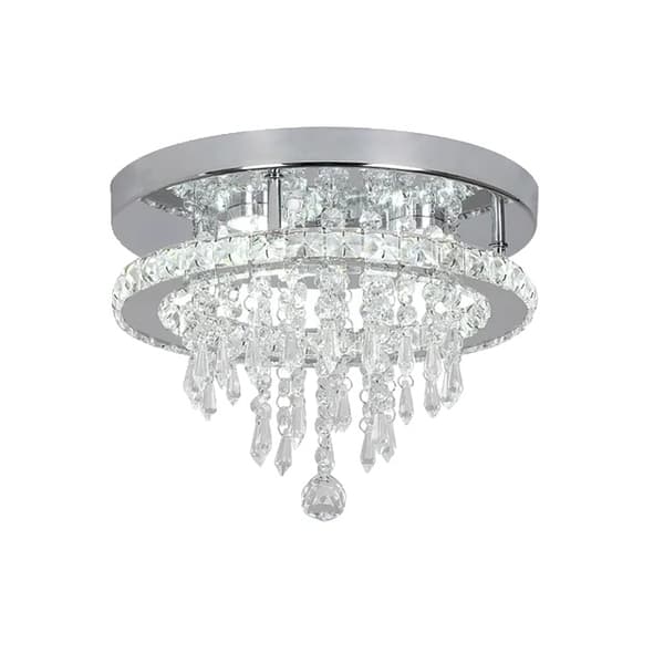 Hängande kristallkrona, modern design, kristalldekorationer, 5 huvuden, dimbar