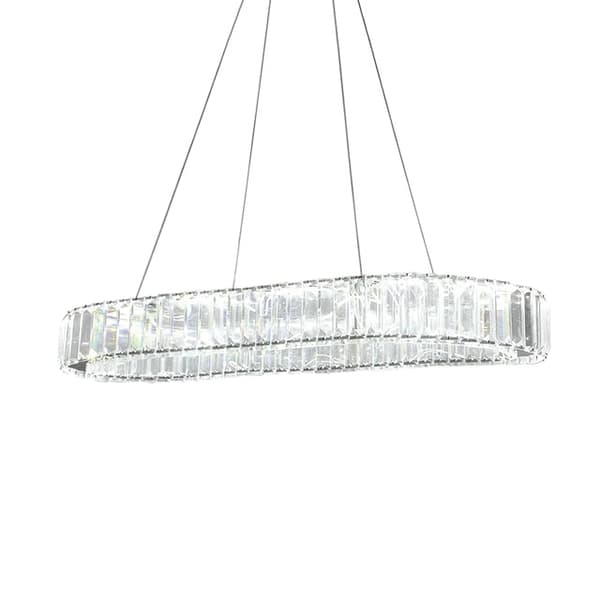 Krystal lysekrone, LED-belysning, Fjernbetjening, 3Rings D20 40 60cm, ændrbar ved knap