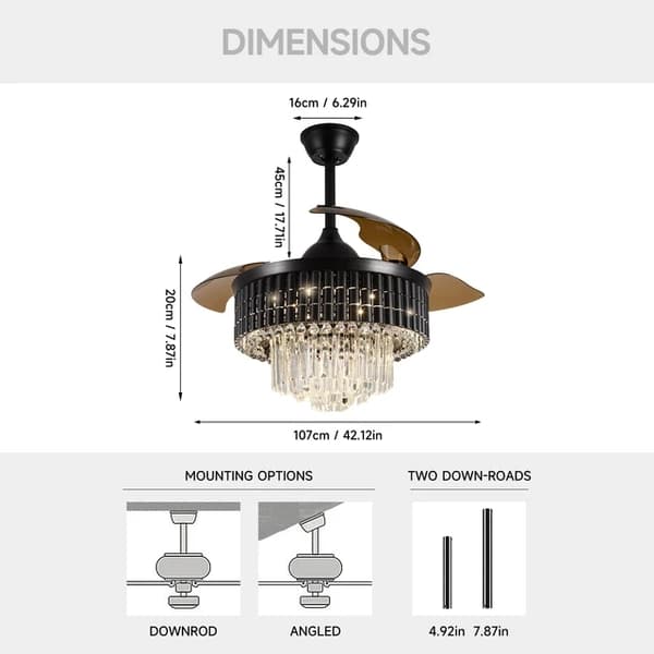 Loftvifte Lampe, LED Lys, Moderne Hjemmeindretning, HQ-003, 110-240V