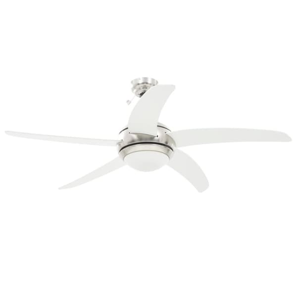 vidaXL Koristeellinen kattotuuletin valolla 128 cm valkoinen -  Kattotuulettimet