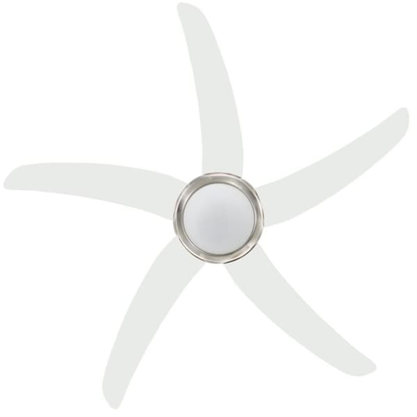 vidaXL Koristeellinen kattotuuletin valolla 128 cm valkoinen -  Kattotuulettimet