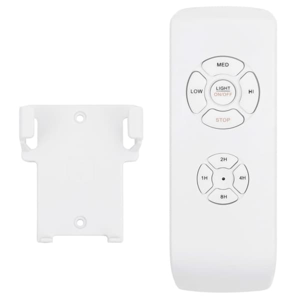 The Living Store loftventilator med lys og fjernbetjening 76 cm mørkebrun -  Loftventilatorer
