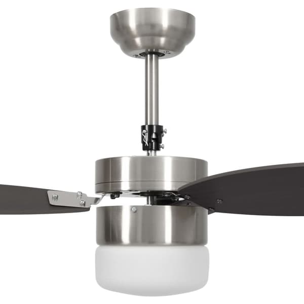 Loftventilatorer - Living loftventilator med lys og fjernbetjening 76 cm mørkebrun