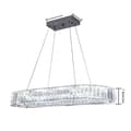 Miniatyrbillede 1 af 2: Krystal krone, moderne design, LED vedhæng lys, D57x76cm, Kold Hvid