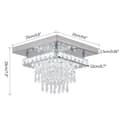 Miniatyrbillede 2 af 2: LED Loftlamper, Krystaldesign, Rustfrit Stål Lysekrone, Type C, udskiftelig
