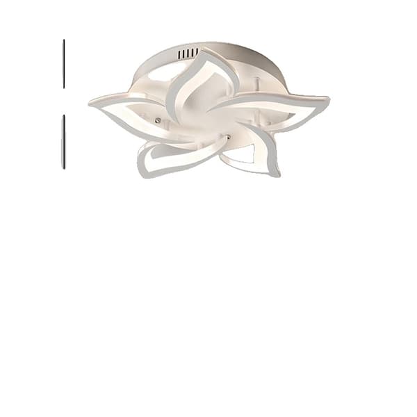 LED-kronljusstake, modern design, perfekt för vardagsrummet, vit 18 lampor, APP med RC-dimmbar